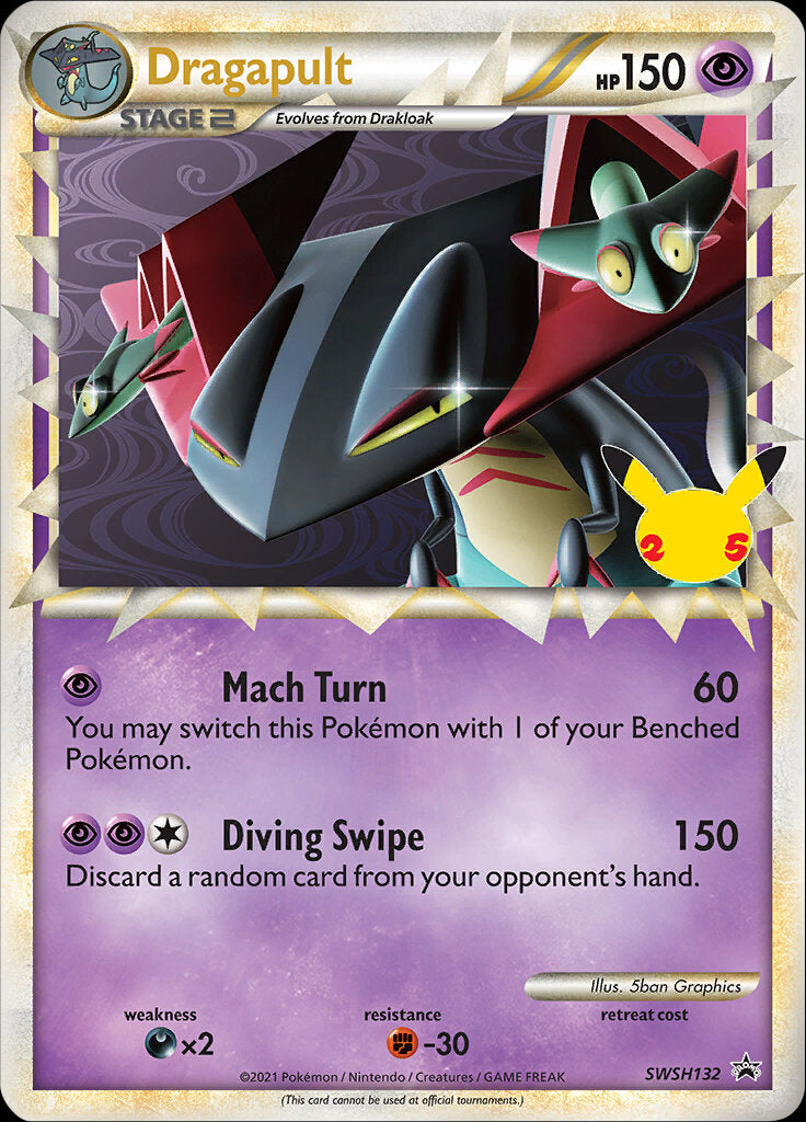 Dragapult (SWSH132) (Celebrations) [Sword & Shield: Black Star Promos] | Good Games North
