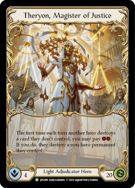 Theryon, Magister of Justice [JDG006] (Promo)  Cold Foil | Good Games North