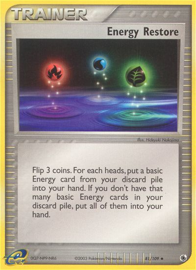 Energy Restore (81/109) [EX: Ruby & Sapphire] | Good Games North