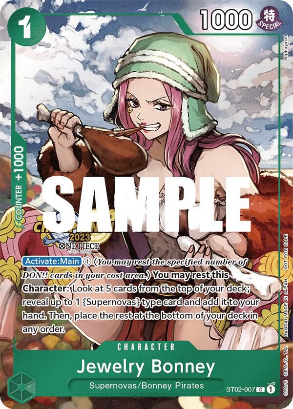 Jewelry Bonney (2023 Celebration Pack) ST02-007 (One Piece Promotion Cards)  - Foil | Good Games North