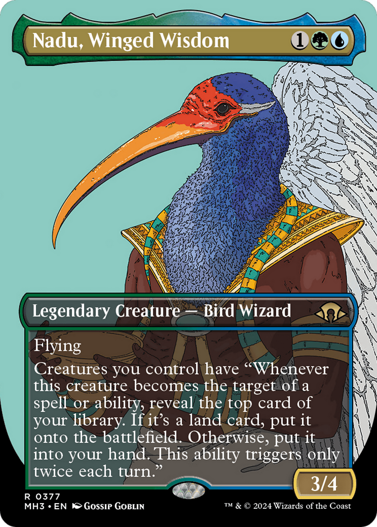 Nadu, Winged Wisdom (Borderless) [Modern Horizons 3] | Good Games North