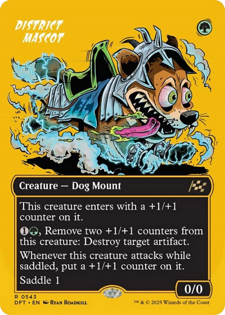 District Mascot (Borderless) (First-Place Foil) [Aetherdrift] | Good Games North
