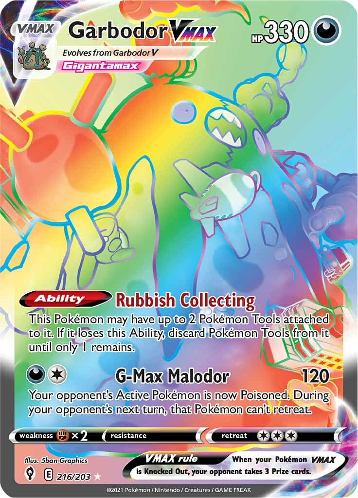 Garbodor VMAX (216/203) [Sword & Shield: Evolving Skies] | Good Games North