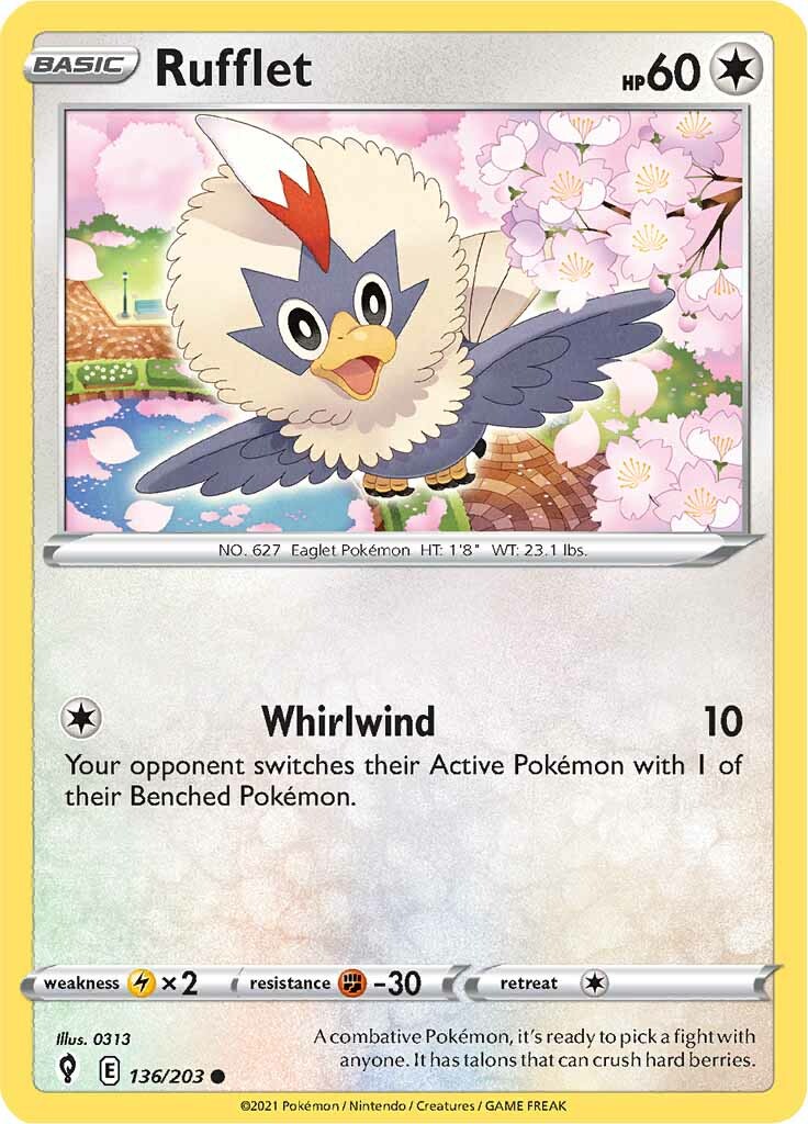Rufflet (136/203) [Sword & Shield: Evolving Skies] | Good Games North