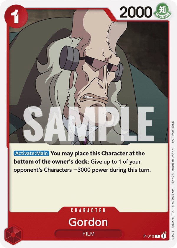 Gordon (One Piece Film Red) [One Piece Promotion Cards] | Good Games North
