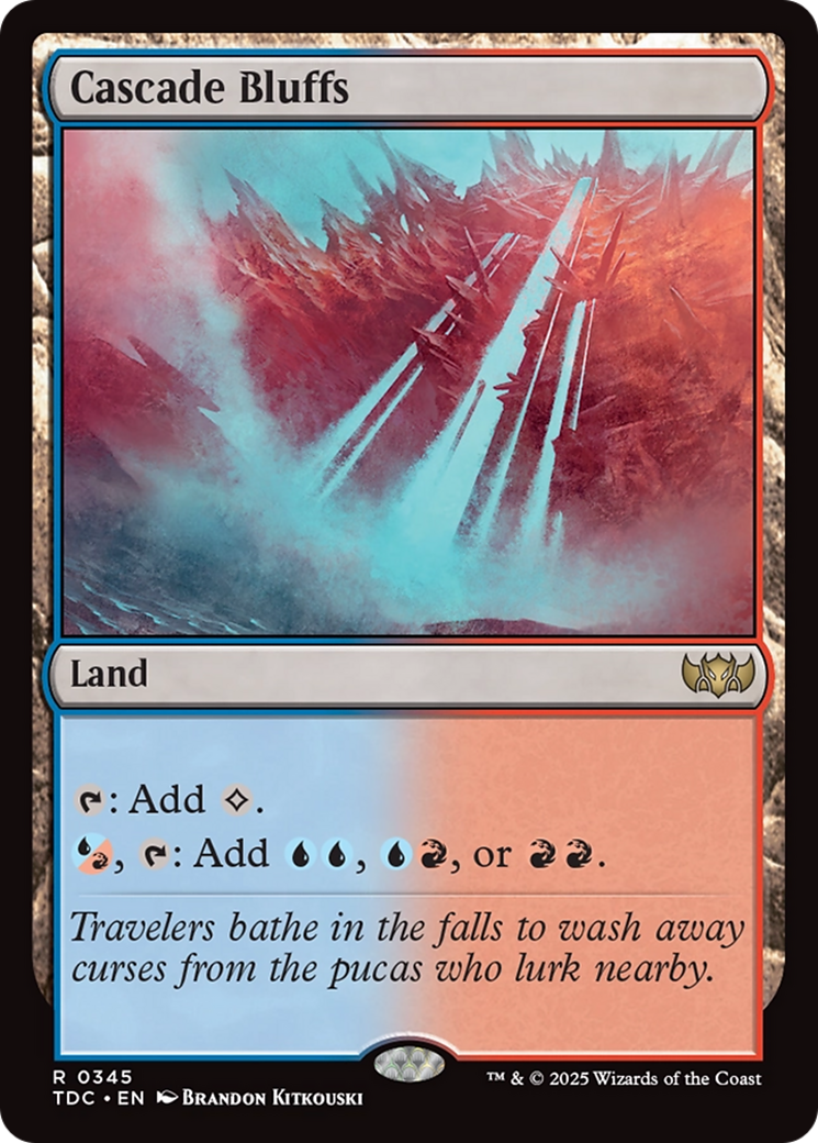 Cascade Bluffs [Tarkir: Dragonstorm Commander] | Good Games North