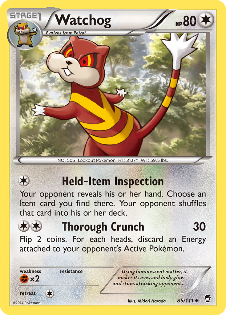 Watchog (85/111) [XY: Furious Fists] | Good Games North