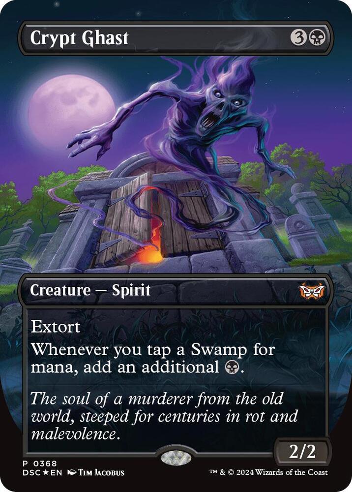 Crypt Ghast 368 (Commander: Duskmourn: House of Horror)  - Borderless Foil | Good Games North