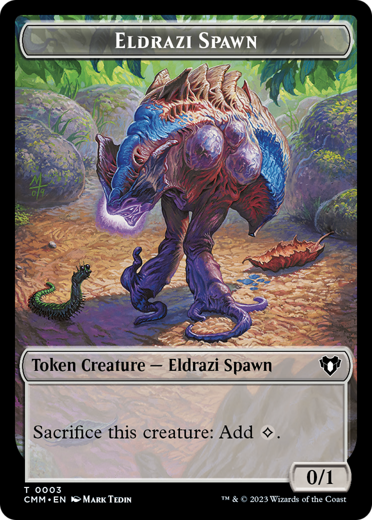 Eldrazi Spawn // Satyr Double-Sided Token [Commander Masters Tokens] | Good Games North