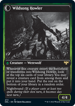 Howlpack Piper // Wildsong Howler [Innistrad: Double Feature] | Good Games North