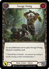 Savage Swing (Yellow) [U-WTR021] (Welcome to Rathe Unlimited)  Unlimited Rainbow Foil | Good Games North