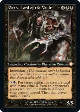 Geth Lord of the Vault Retro Frame (Commander: The Brothers' War)  | Good Games North