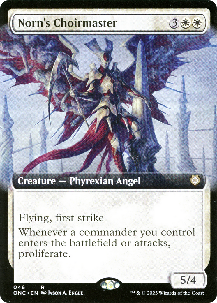 Norn's Choirmaster (Extended Art) [Phyrexia: All Will Be One Commander] | Good Games North