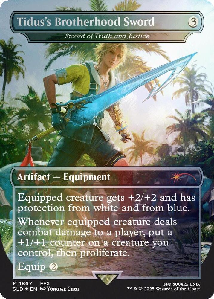 Tiduss Brotherhood Sword Sword of Truth and Justice Rainbow Foil (Secret Lair Drop Series)  - undefined | Good Games North