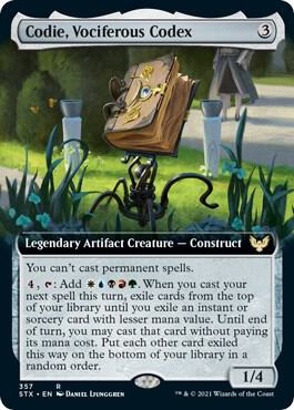 Codie Vociferous Codex Extended Art 357 (Strixhaven: School of Mages)  | Good Games North