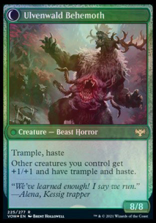 Ulvenwald Oddity // Ulvenwald Behemoth [Innistrad: Crimson Vow Prerelease Promos] | Good Games North