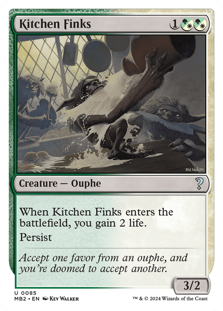 Kitchen Finks (White Border) [Mystery Booster 2] | Good Games North