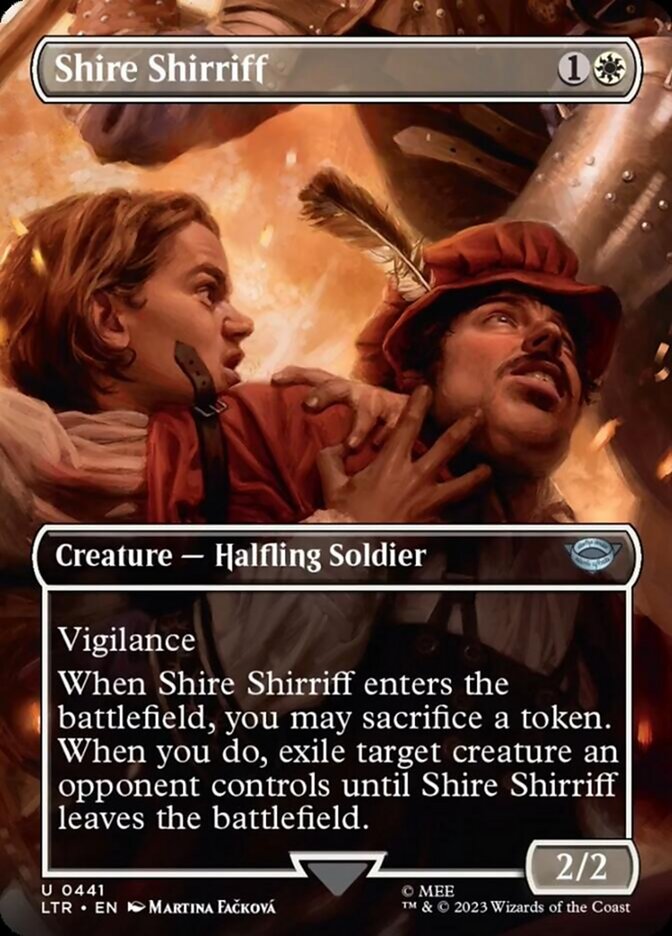 Shire Shirriff (Borderless Alternate Art) [The Lord of the Rings: Tales of Middle-Earth] | Good Games North