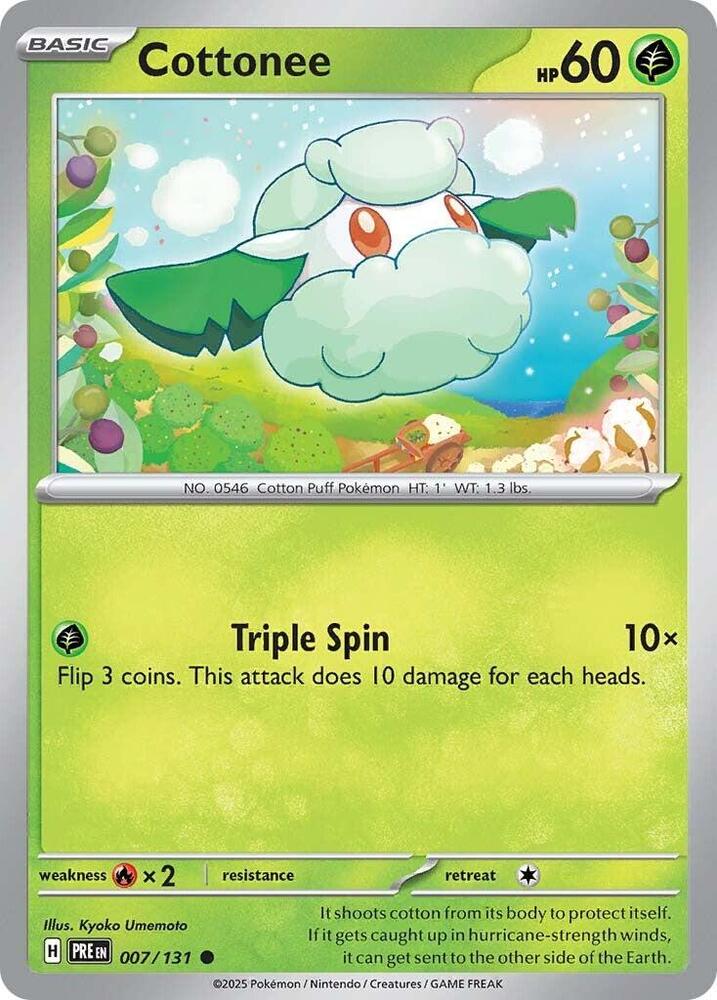 Cottonee (007/131) [Scarlet & Violet: Prismatic Evolutions] | Good Games North