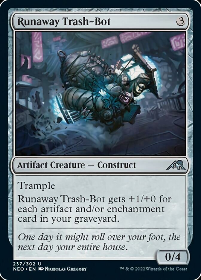 Runaway Trash-Bot [Kamigawa: Neon Dynasty] | Good Games North