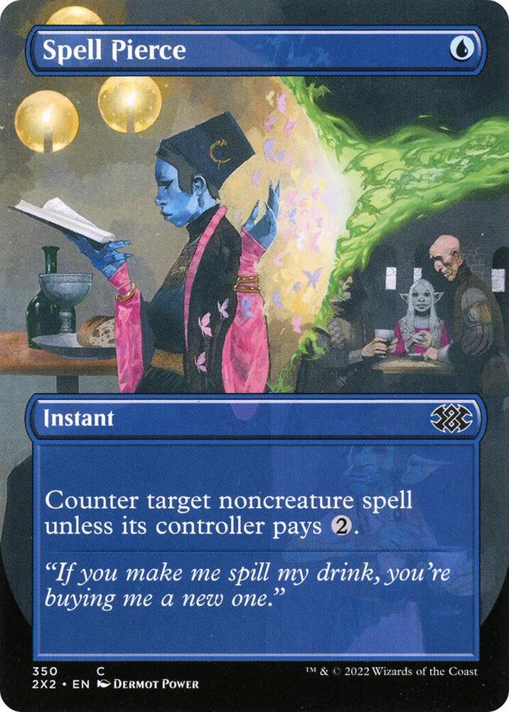 Spell Pierce Borderless 350 (Double Masters 2022)  - Foil | Good Games North