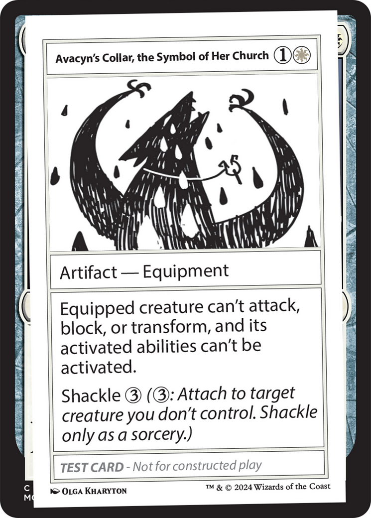 Avacyn's Collar, the Symbol of Her Church [Mystery Booster 2 Playtest Cards] | Good Games North