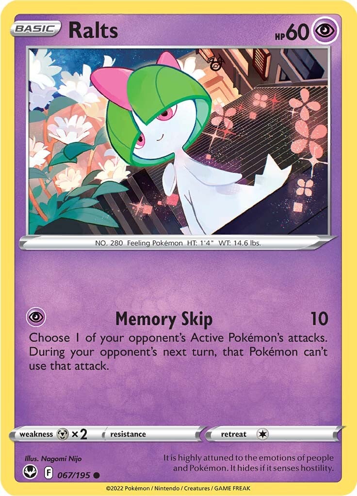 Ralts (067/195) [Sword & Shield: Silver Tempest] | Good Games North