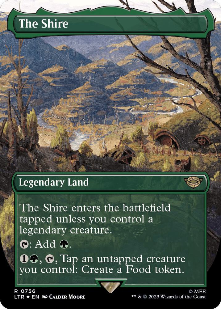 The Shire 756/281 (Universes Beyond: The Lord of the Rings: Tales of Middle-earth)  - Borderless Surge Foil | Good Games North