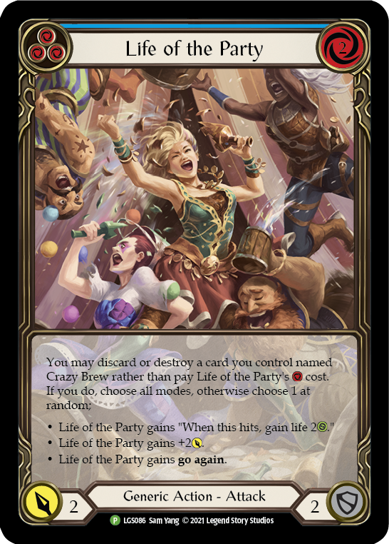 Life of the Party (Blue) [LGS086] (Promo)  Rainbow Foil | Good Games North
