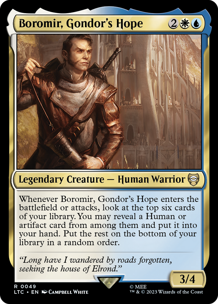 Boromir, Gondor's Hope [The Lord of the Rings: Tales of Middle-Earth Commander] | Good Games North
