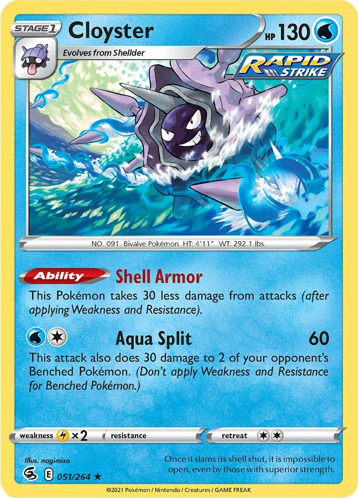 Cloyster (051/264) [Sword & Shield: Fusion Strike] | Good Games North