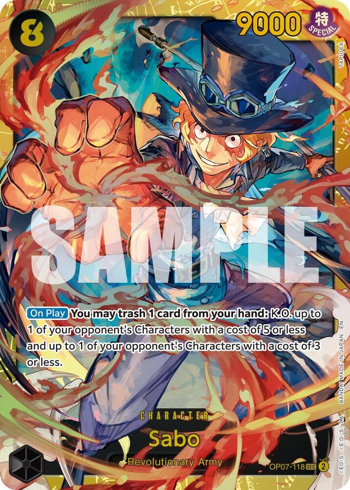 Sabo (Reprint) OP07-118 (Premium Booster -The Best- Vol. 2)  - Foil | Good Games North