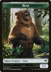 Elf Warrior // Bear Double-Sided Token [Kaldheim Tokens] | Good Games North