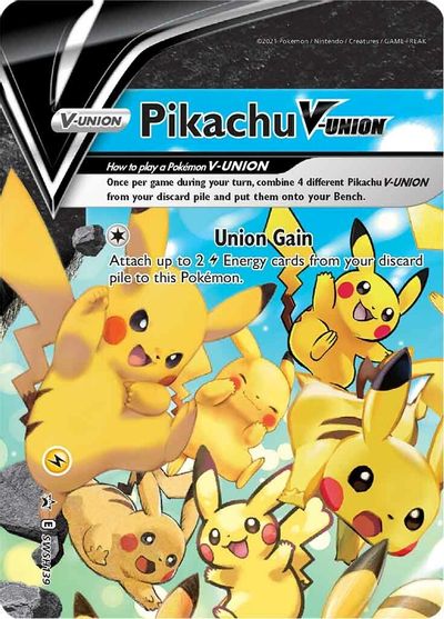 Pikachu V-UNION (SWSH139) (Celebrations) [Sword & Shield: Black Star Promos] | Good Games North