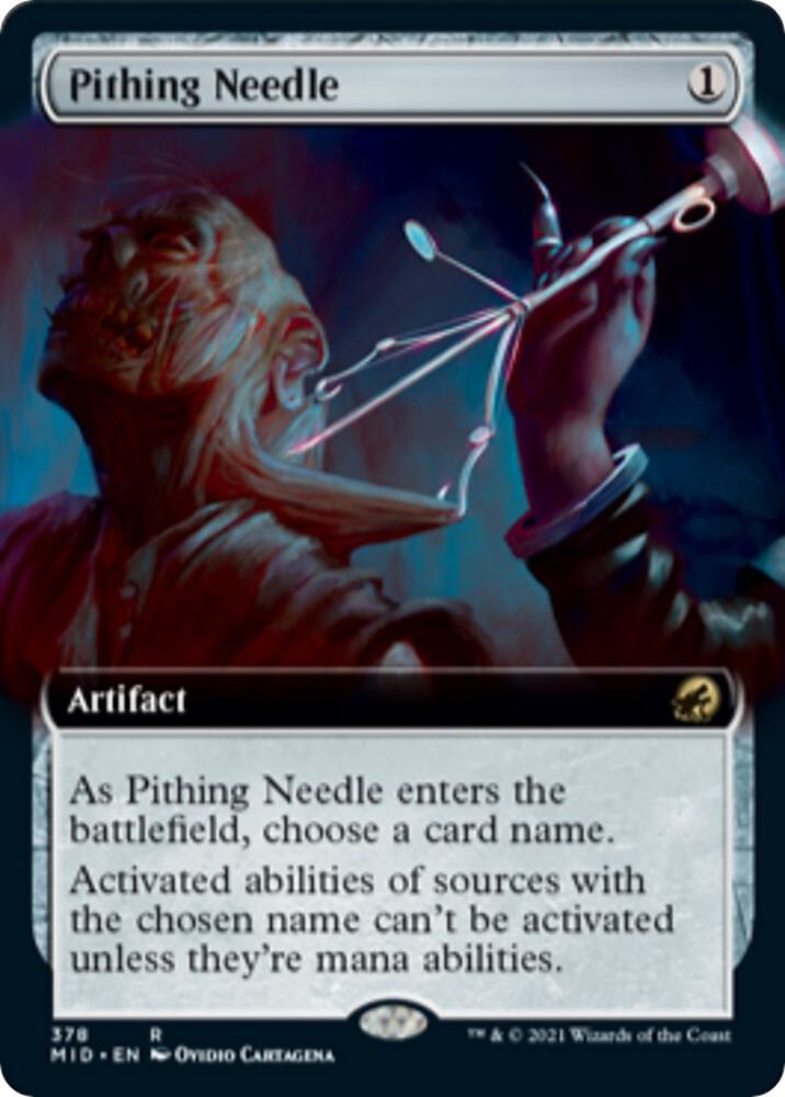 Pithing Needle Extended Art (Innistrad: Midnight Hunt)  | Good Games North