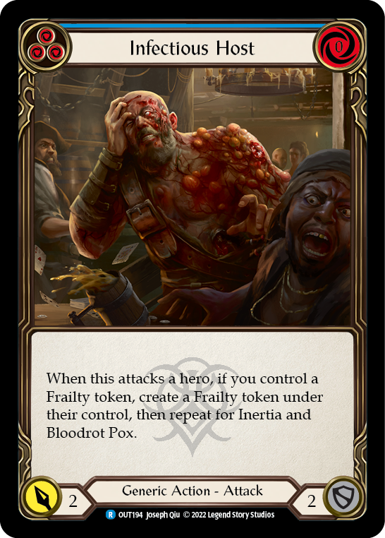 Infectious Host (Blue) [OUT194] (Outsiders) | Good Games North