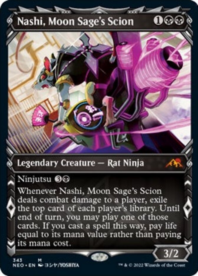 Nashi, Moon Sage's Scion (Showcase Ninja) [Kamigawa: Neon Dynasty] | Good Games North