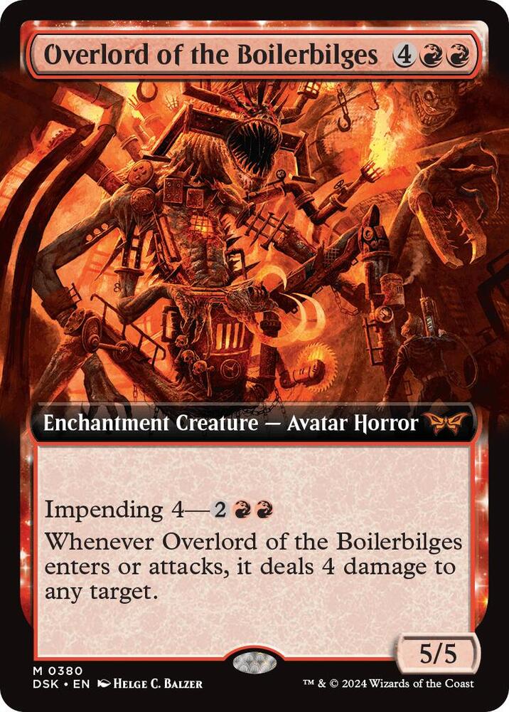 Overlord of the Boilerbilges Extended Art (Duskmourn: House of Horror)  - undefined | Good Games North
