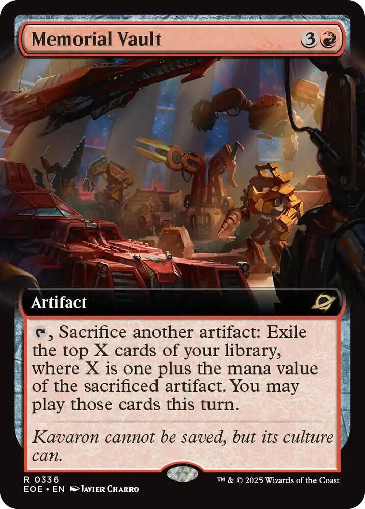Memorial Vault Extended Art (Edge of Eternities)  - Foil | Good Games North
