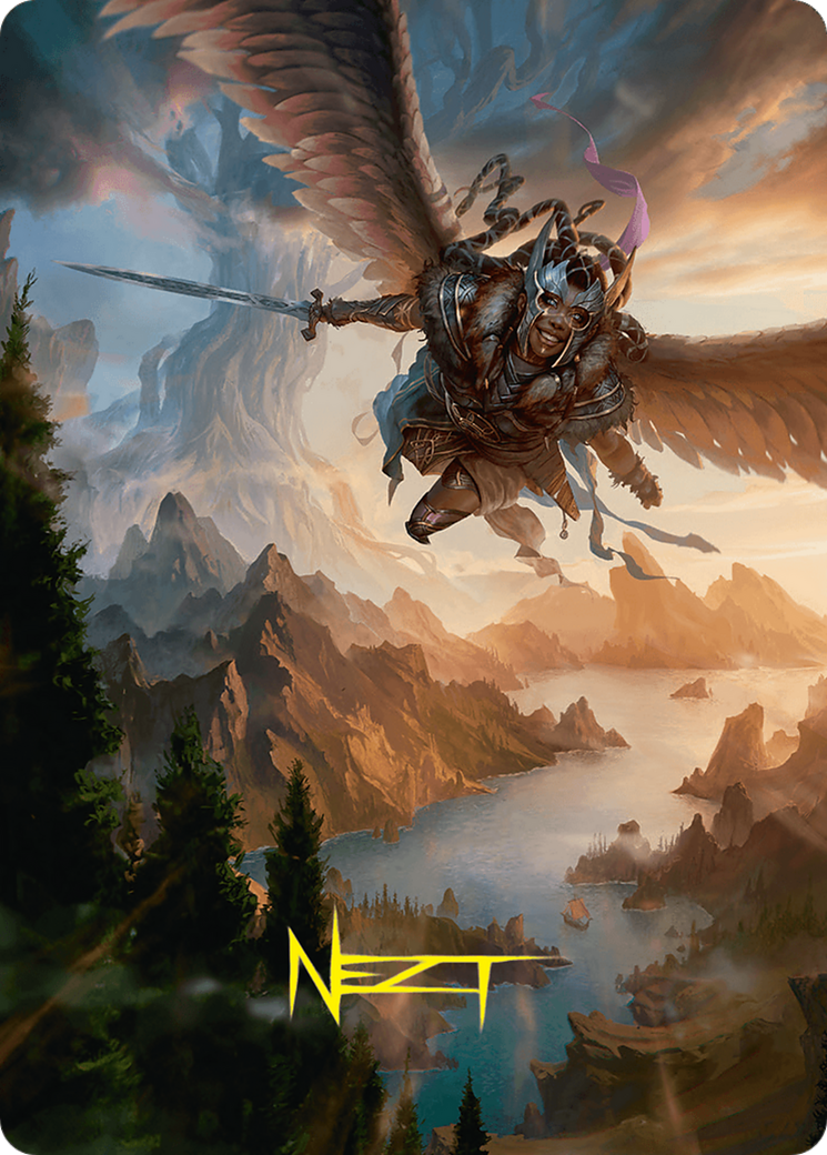 Youthful Valkyrie Art Card (28/54) (Gold-Stamped Signature) [Foundations Art Series] | Good Games North