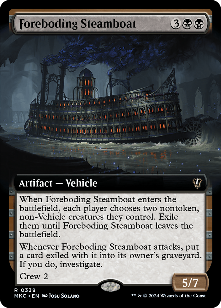 Foreboding Steamboat (Extended Art) [Murders at Karlov Manor Commander] | Good Games North