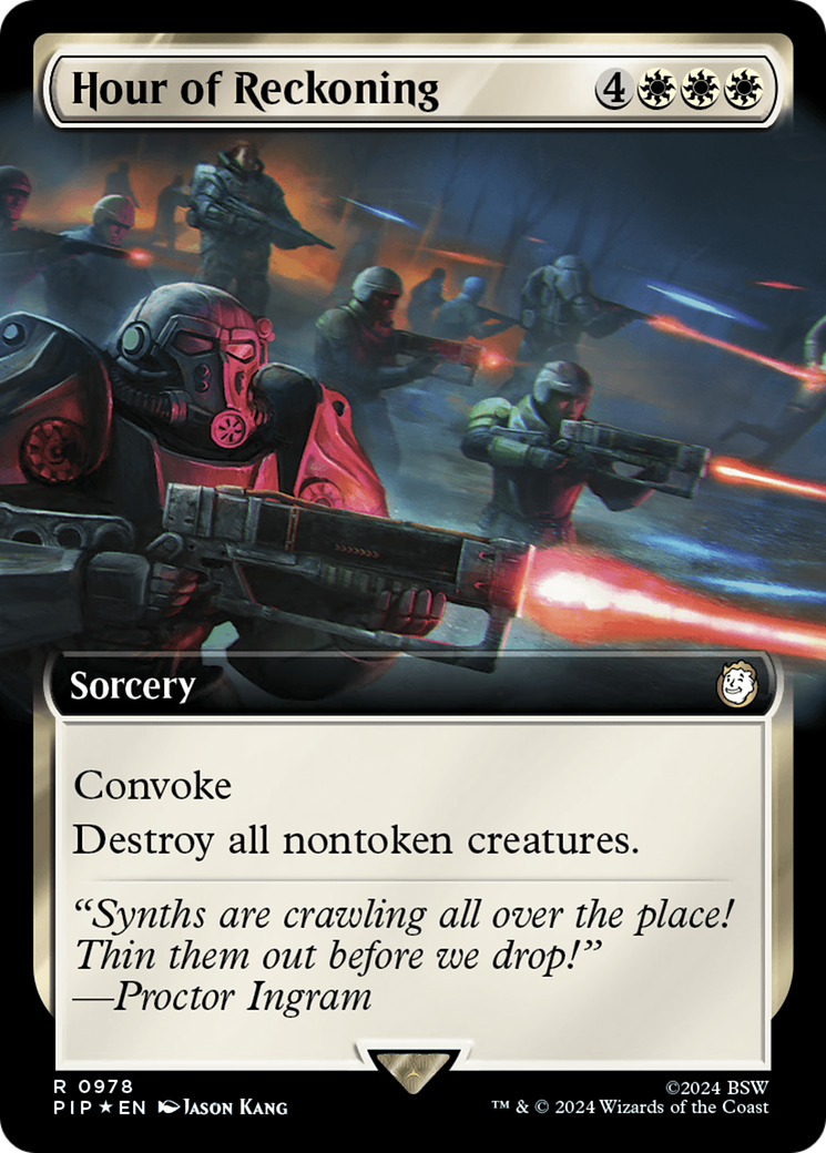 Hour of Reckoning (Extended Art) (Surge Foil) [Fallout] | Good Games North