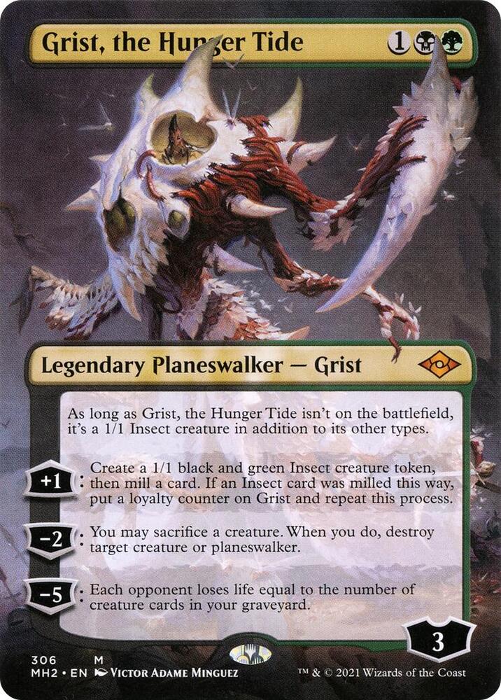 Grist the Hunger Tide Borderless 306 (Modern Horizons 2)  - Foil | Good Games North