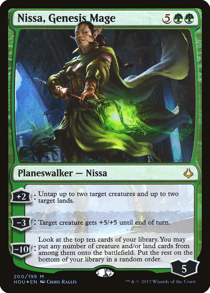 Nissa, Genesis Mage 200 (Hour of Devastation)  - Foil | Good Games North