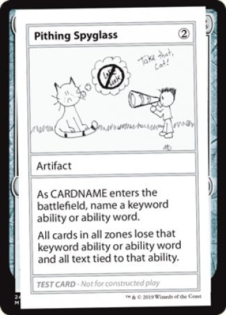 Pithing Spyglass (2021 Edition) [Mystery Booster Playtest Cards] | Good Games North