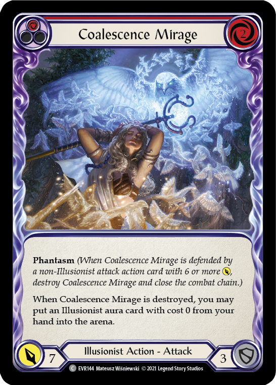 Coalescence Mirage (Red) [EVR144] (Everfest)  1st Edition Rainbow Foil | Good Games North