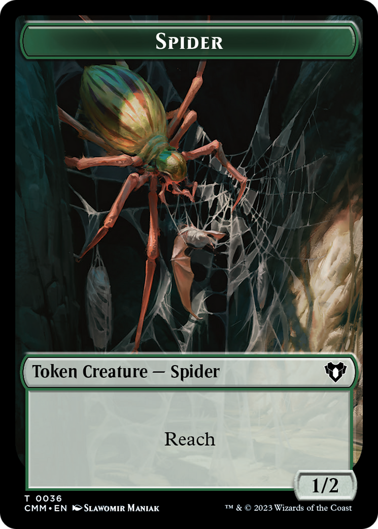 Eldrazi Scion // Spider Double-Sided Token [Commander Masters Tokens] | Good Games North