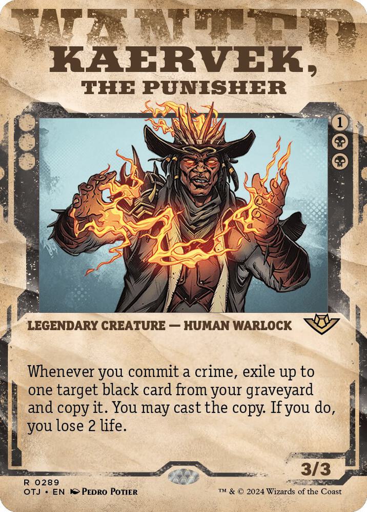 Kaervek, the Punisher 289/286 (Outlaws of Thunder Junction)  - Showcase | Good Games North