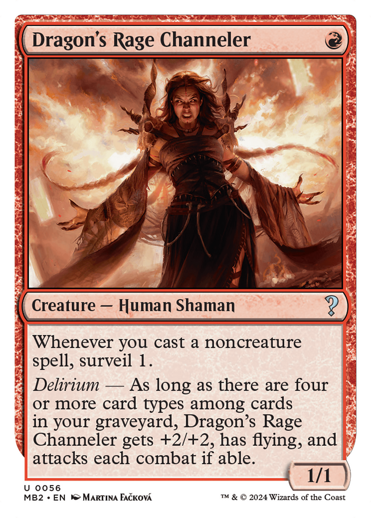 Dragon's Rage Channeler (White Border) [Mystery Booster 2] | Good Games North