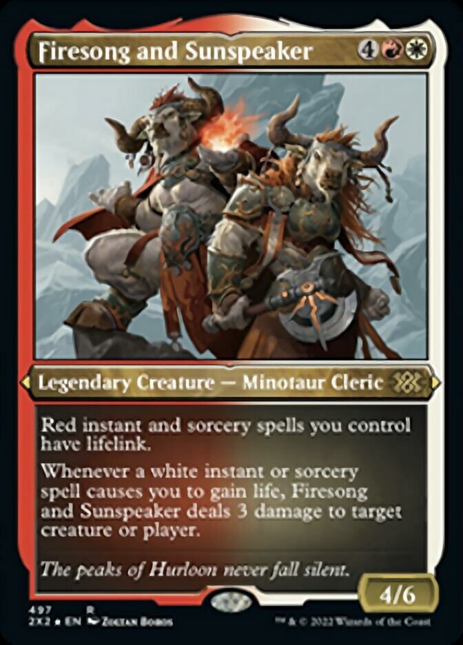 Firesong and Sunspeaker (Foil Etched) [Double Masters 2022] | Good Games North